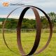 SGS Certified Rust Corten Steel Rusty Metal Ring Sculpture Outdoor Landscapes