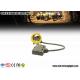 Yellow Water Proof Underground Led Miners Cap Lamp 376g 1.67W IP68