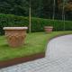 175cm Rusty Corten Garden Lawn Edging Metal Border Edge For Garden Landscraping