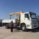 Sinotruk HOWO 4x4 290hp Truck Mounted Crane 6.3 Ton Telescopic Boom 12.00R20 Tire