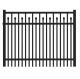 2500mm 3000mm Tubular Steel Fence Dark Grey Black Green Metal Tubular Fencing