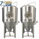 Stainless Steel 1000L Beer Fermentation Tank Jacketed Conical Shape Double Wall