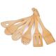 Antibacterial Bamboo Kitchen Supplies Cooking Spatulas Set 6 Pieces For Home