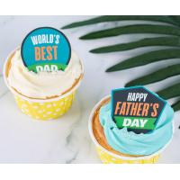 Icing Sheet Edible Sugar Toppers Father'S Day Pre - Printing And Die Cut