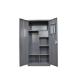 Metal 2 Door Clothes Wardrobe Cold Rolled Steel Plate Knock Down
