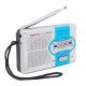 ABS Plastic Pocket AM FM Radio AM 530 Band With Speaker 27.5cm Promotional Gifts