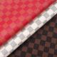 Printed PVC Leather For Bags Mixed Color Checkerboard Faux Leather Fabric