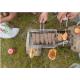 Portable Barbecue Grill Wire Mesh , Outdoor Barbecue Grill Netting For Roast Fish