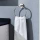 Grey Polished Chrome Hand Towel Holder Sus304 Circular Towel Rack