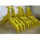 Yellow Color Excavator Rotating Grapple For Rock Grab High Performance