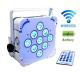 White Shell 9PCS 18W Battery Wireless Led Par Lights With RGBW 6in1 Dmx Control