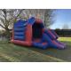 Family Colorful 420D Inflatable Bouncer Castle With Slide