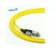 3M PVC Yellow 0.2dB Single Mode Fiber Patch Cord Duplex LC / UPC-FC / UPC