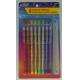 Plastic Stacking Point Pencils 14.6*0.8CM With Eraser Topper For Kids