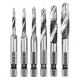 Combination Drill and Tap Bit Set - Deburr Countersink Drill Bit, HSS 4241 with