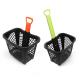 Conveniently Foldable Plastic Trolley Basket With Four Wheels Easy To Store And Clean