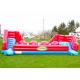 Red Balls Inflatable Sports Games Wipe Out Interactive Obstacle Course