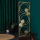 Stylish Gold Stainless Steel Room Divider Round Modern Partition For Living Room