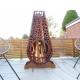 Manual Ignition Corten Steel Outdoor Fire Chimenea Assembly Required