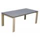 1800*900mm Ceramic Finished Dining Table With Fixed Type Wooden  Leg