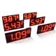 IP65 Electronic Gas Price Signs For Oil Station Aluminium Frame / Iron Cabinet