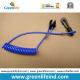 Blue Expanding Coil-style Jet Ski Safety Spring Leash w/J-hook&Stop Switch Tool