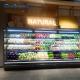 Four Layer Open Front Refrigerated Display Case Air Curtain Adjustable Shelf