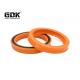 GDK Hydraulic Cylinder Piston Seal PU Material Orange Colour Hallite Seal For