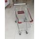 Wire Grocery Supermarket Shopping Carts Zinc Plating Clear Powder Coating