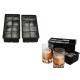 Personalized 2 Inch Large Silicone Ice Trays , 2 Sets 8 Cavity Flexible Ice Cube