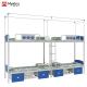 Support customization Stylish and practical student dormitory bunk bed with curtain frame and shoe frame