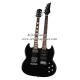 39" Electric Guitar - "Gibsob SG" style Double guitar head AG39-DH2