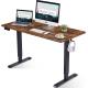 Panel Wood Style Electric Height Adjustable Desk 1400x600mm for Commercial Customized