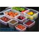 Glossy high quality acrylic storage box,Plastic Round Shape Clear Fresh Box,Food storage container clear plastic packing