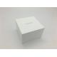 Gift Packaging Fancy Jewelry Box Hot Stamping Logo With Black Velvet Pillow