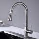 Deck Mounted Single Hole Brushed SUS304 Touch Water Faucet