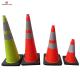 Safety Traffic Cone Warning Cones Heavy Duty High Reflective Flexible PVC Road Cone