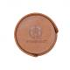 Circular Fancy Stationery Items PU Leather Coasters For Home / Office / Cafe