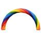Five Sides Giant Inflatable Rainbow Arch ODM Digital Printing