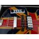 4 string bass guitar Hofner BB2 guitar UK flag on flamed body top Hofner contemporary series