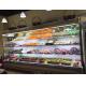 Open Type Supermarket Display Chiller , Commercial Display Freezer