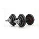 cast iron adjustbale chromed  dumbbell barbell 50kg  with palstic case