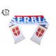 Warm Material Soccer Serbia Fringe Scarf, Woven Fleece World Cup Serbia Team Scarf