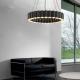 Postmodern Luxury LED Chandelier Round Water Pipe ndustrial Carousel LED Chandelier(WH-MI-104)