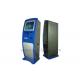 Floor Stand Self Ordering Kiosk With Bill Recycler And Coin Dispenser