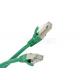 Bare Copper Category 6a Cable , Round PVC STP Ethernet Cable 2m 3m 5m