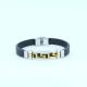 Factory Direct Stainless Steel High Quality Silicone Bracelet Bangle LBI66