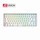 84 Keys Hot Swappable RGB Mechanical Keyboard Kits Aluminum Frame ABS Case Metal Plate