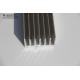 Clear Alodine Aluminum Heatsink Extrusion Profiles Powder Coated