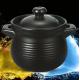 OEM Black Casserole Cooking Pot Ceramic Soup Pot With Lid